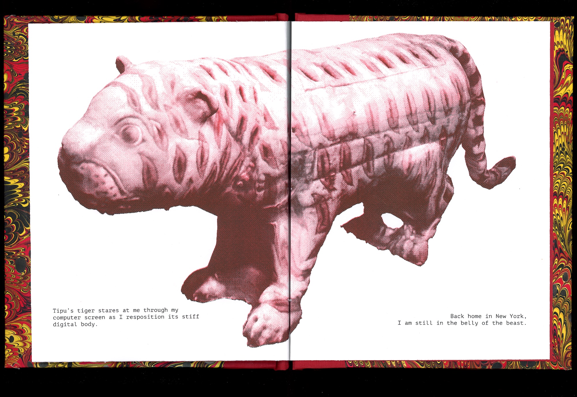 3d scan of tipus tiger repositioned to be standing upright